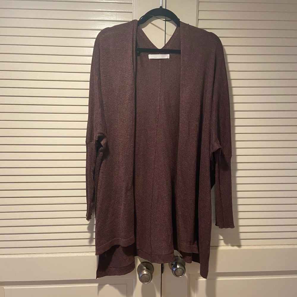 Double Zero Wrap Burnt Copper Cardigan